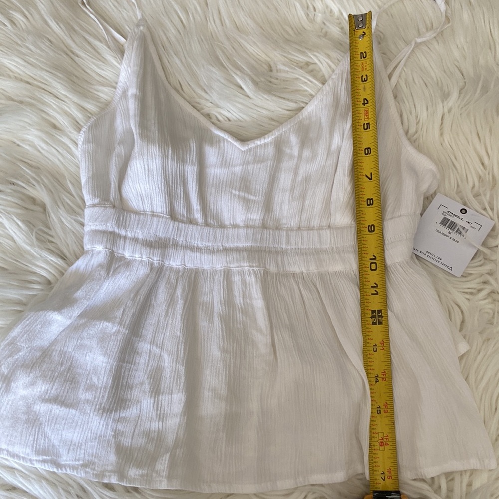 ONEILL shirt size M brand new with tag with adjustable strings white color - Picture 8 of 9